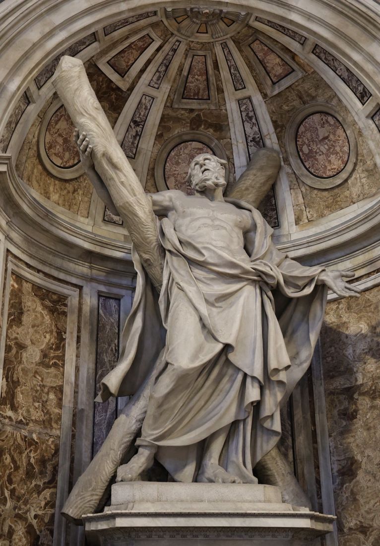 Sant'Andrea, una delle quattro statue sotto la cupola